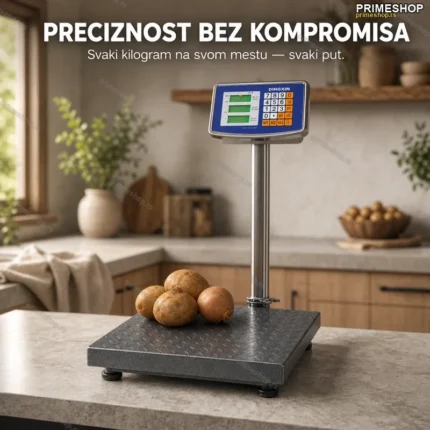 Digitalna Vaga do 150kg – Sklopiva Platforma 40×30cm za Domaćinstvo
