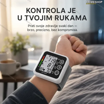 Digitalni Aparat za Merenje Krvnog Pritiska za Zglob – LCD, 99 Memorija