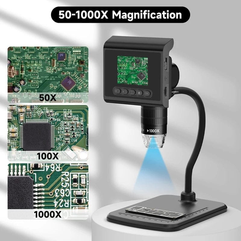 Digitalni mikroskop sa LCD ekranom 1000X digitalni mikroskop - prednja strana