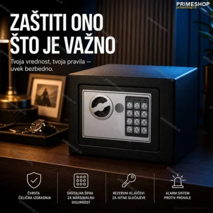 Digitalni sigurnosni sef sa 2 kljuca