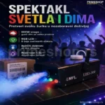 Dim Mašina 600W sa LED Svetlom i Daljinskim Upravljačem