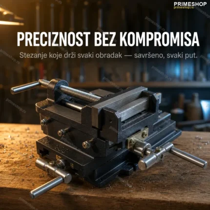 Dupla Mašinska Stega 100mm — Liveno Gvožđe za Precizno Stezanje