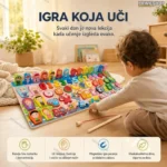 Edukativna drvena tabla za decu