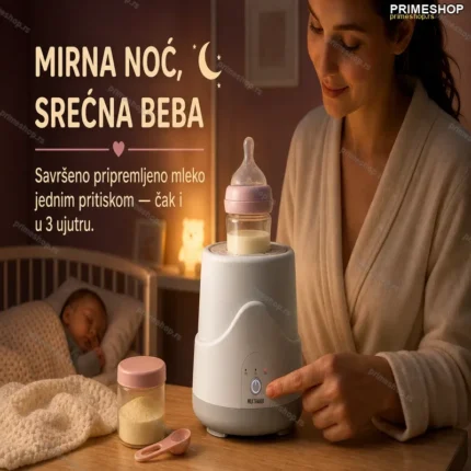 Električni mešač i grejač za bebi flašice – bez grudvica