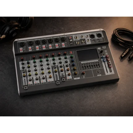 EQ-8 Audio Mikseta 8 Kanala — Bluetooth, USB, Phantom 48V