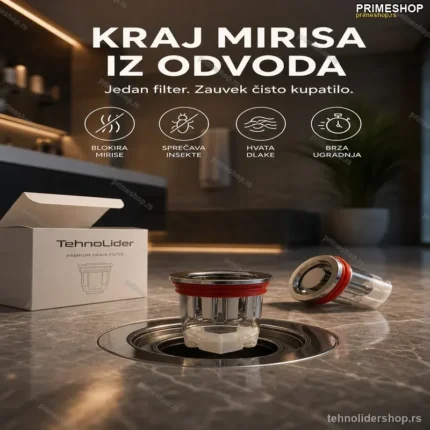 Filter Protiv Mirisa iz Odvoda sa Klapnom – Set 2 Komada