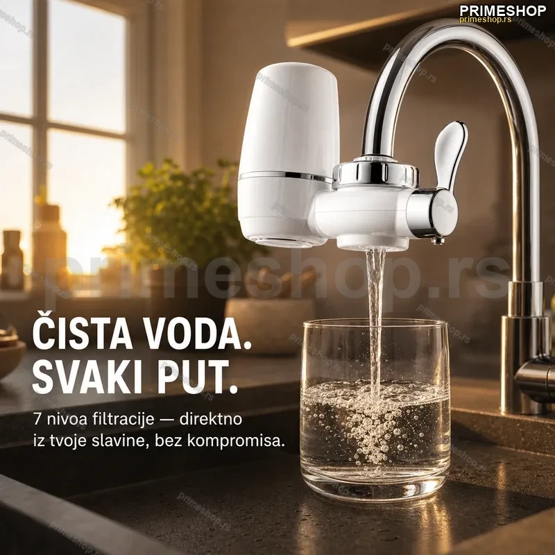 Filter za slavinu sa 7 nivoa filtracije — prečišćivač vode za čistu i meku vodu Filter za slavinu sa 7 nivoa filtracije — prečišćivač vode za čistu i meku vodu