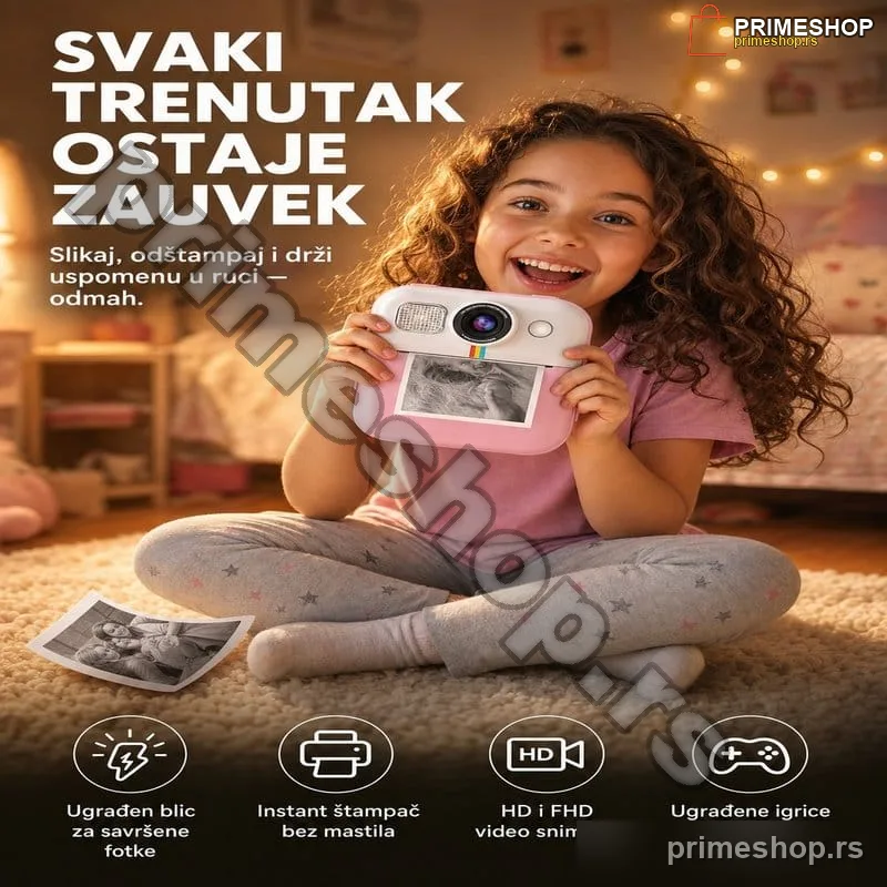 fotoaparat-za-decu-jednorog-sa-blicem-i-stampacem-glavna.jpg Fotoaparat za decu Jednorog sa blicem i instant štampačem — model CP02
