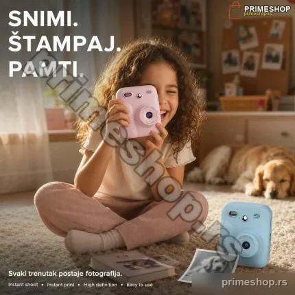 Fotoaparat za decu sa štampačem slika A26 — 2u1 kamera i termalni printer