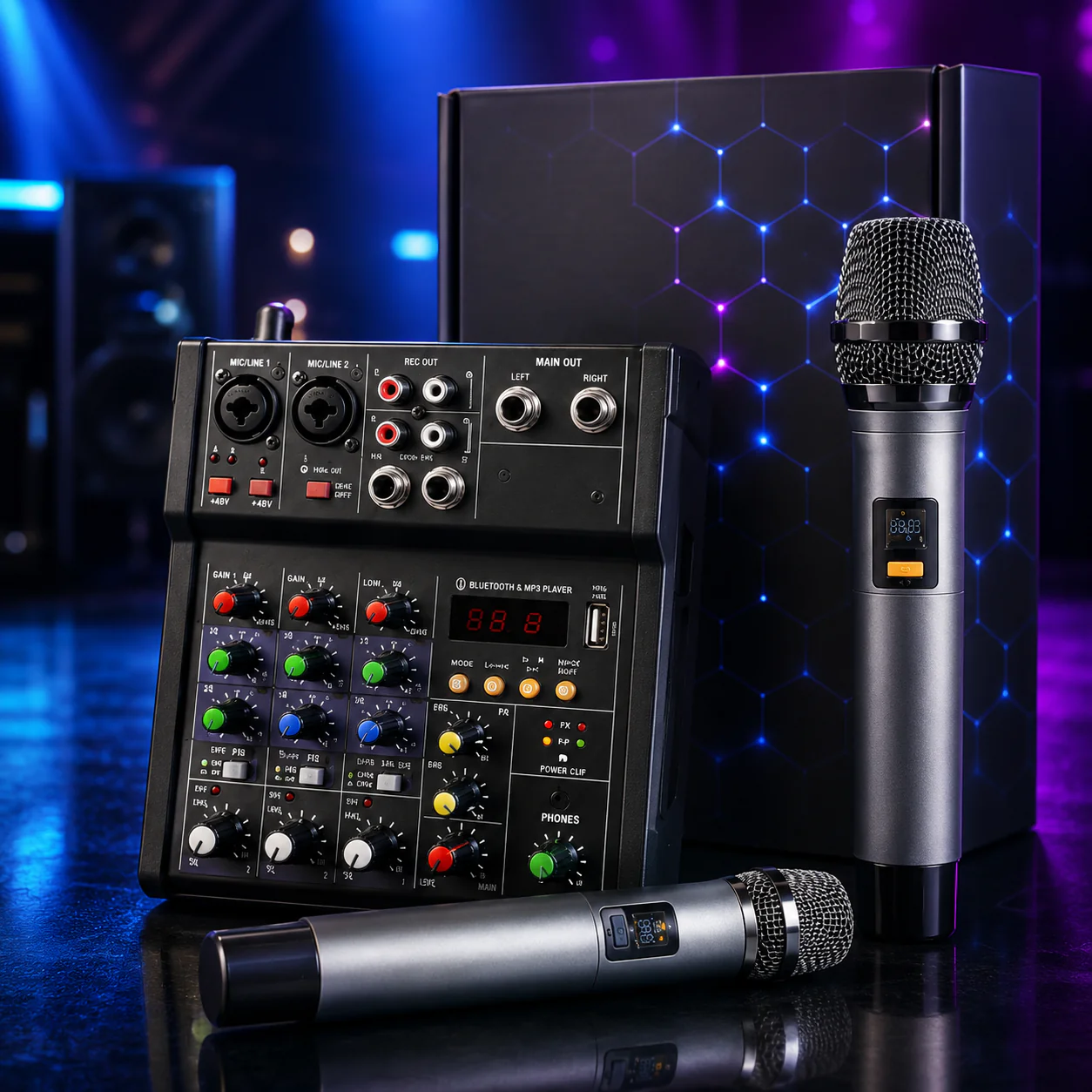 G4-M1 Audio Mikseta sa 4 Kanala, DSP Efektima i Bluetooth