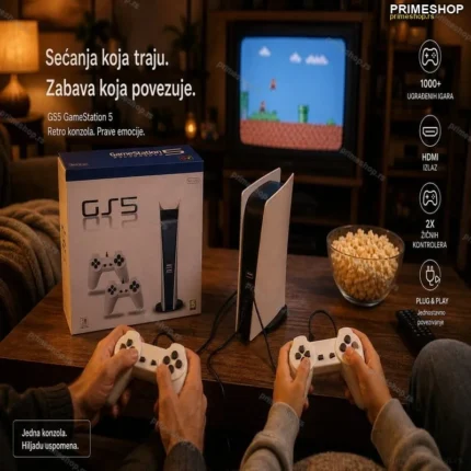 GS5 Retro Konzola za Decu i Odrasle – 620 Ugrađenih Igrica
