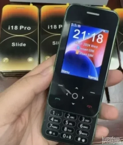 i18 Pro slide telefon - prednja strana
