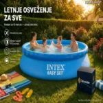 Intex Easy Set Bazen 244x61 cm – Porodični Bazen za Dvorište