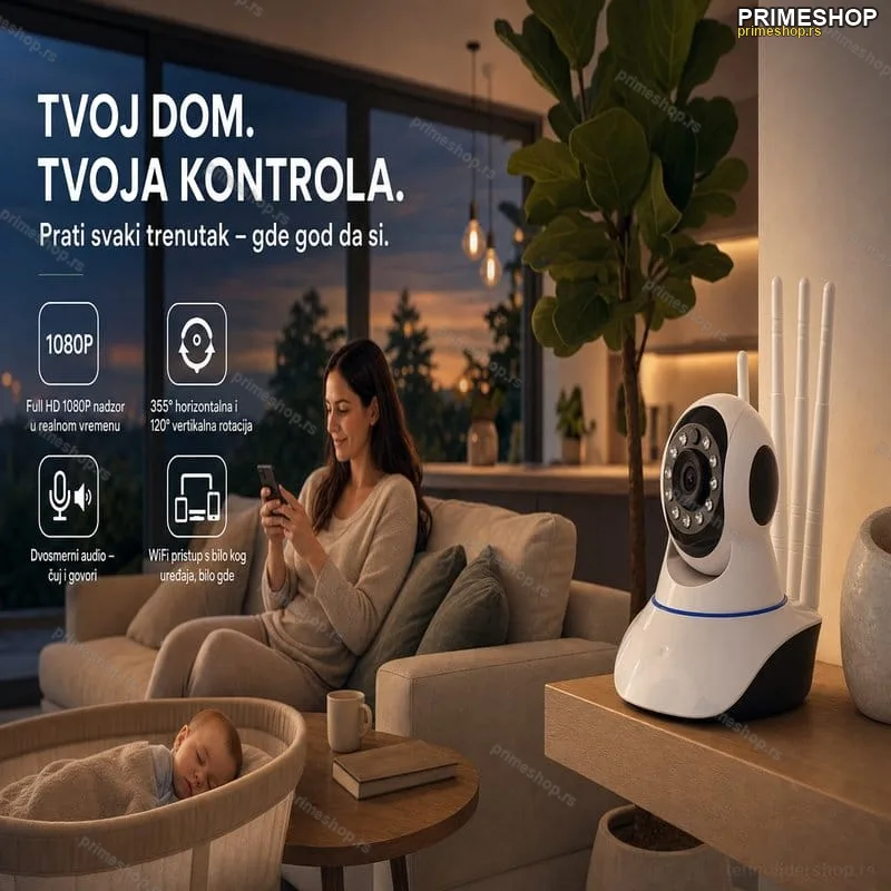 IP HD WIFI Audio Bezicna Kamera 1080P