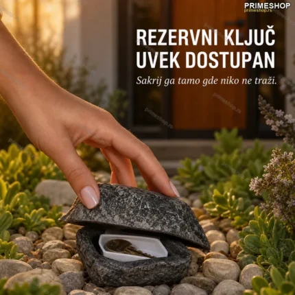 Kamen za skrivanje ključeva — lažni ukrasni kamen