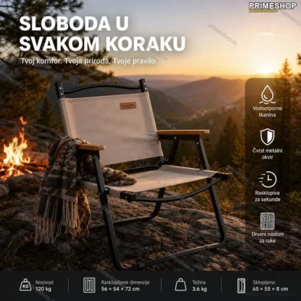 Kamperska rasklopiva stolica – praktičnost i udobnost na svakom koraku