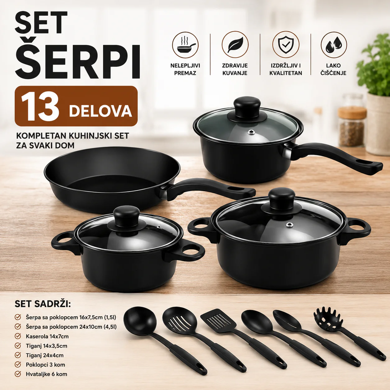 set šerpi - prednja strana