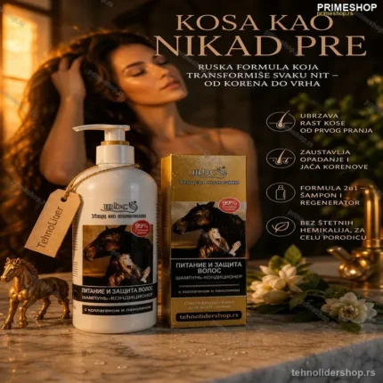 Konjski Šampon za Rast Kose – Originalna Ruska Formula Protiv Opadanja