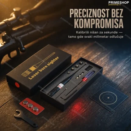 Laserski Nišan za Kalibraciju Oružja – Crveni Laser, Kalibar 22LR do 50