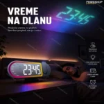 LED digitalni sat sa projekcijom