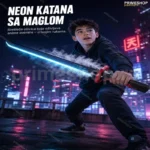 LED Katana sa Maglenim Efektom – Svetleći Neon Mač 80 cm