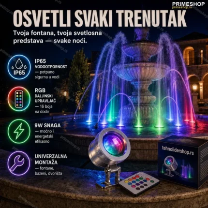 Led RGB lampa za fontane 12v
