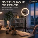 LED ring light 30cm sa stativom do 190cm