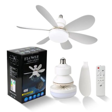 LED Sijalica sa Ventilatorom 40W — 2u1 sa Daljinskim