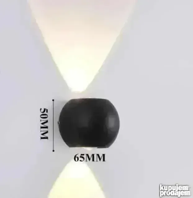 LED zidna lampa 6W — dekorativna, unutrašnja i spoljna LED zidna lampa - u upotrebi