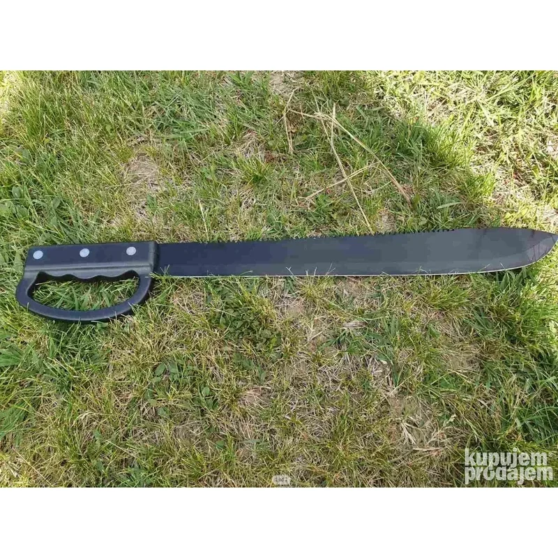 Mačeta za kampovanje sa nazubljenim sečivom — 57 cm mačeta za kampovanje - prednja strana