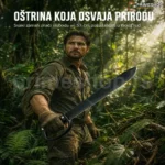 Mačeta za kampovanje sa nazubljenim sečivom — 57 cm