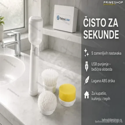 Magic Brush 5 u 1 – Električna Četka za Čišćenje sa USB Punjenjem