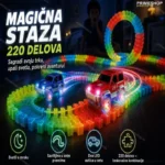 Magična staza 220 delova sa DVA autica / Magic tracks