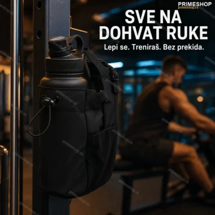 Magnetna torba za teretanu — lepi se za sprave, vodootporna, više pregrada