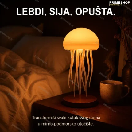 Meduza Lampa sa LED Ambijentalnim Osvetljenjem i Efektom Plutanja