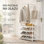 Metalni čiviluk sa cipelarnikom