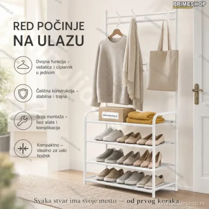 Metalni čiviluk sa cipelarnikom