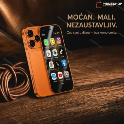 Mini Android telefon 5G 4/64GB sa HD kamerom – kompaktan
