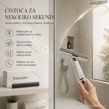 Mini Mop za Čišćenje sa Pamunom Glavom 1+1 — Brzo i Jednostavno