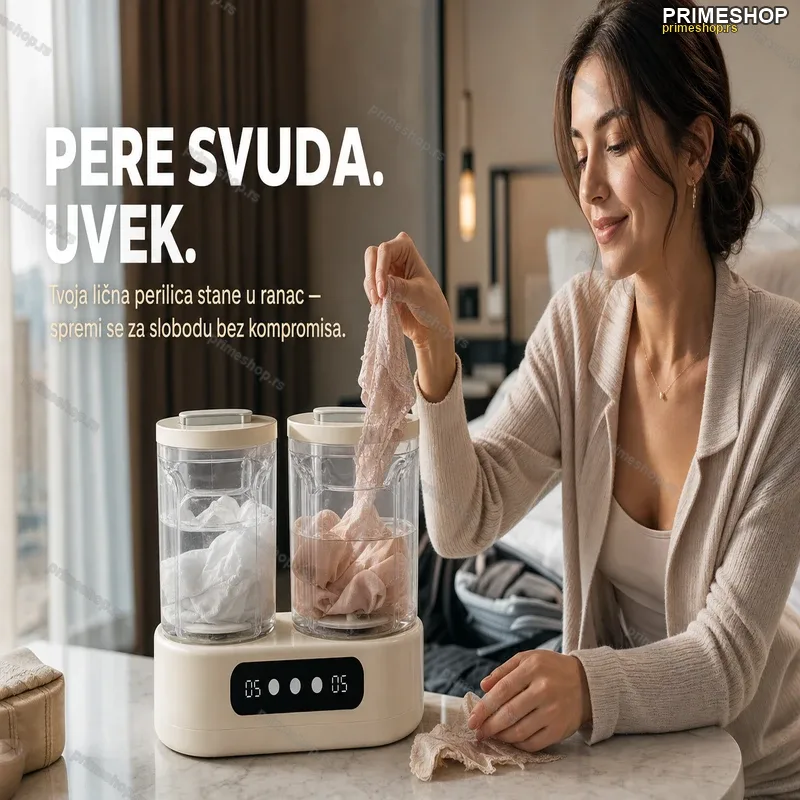 Mini Prenosiva Mašina za Veš 3L – Sklopiva Putna Perilica za Ručni Prtljag Mini Prenosiva Mašina za Veš 3L – Sklopiva Putna Perilica za Ručni Prtljag