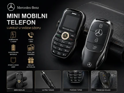 Mini Telefon Mercedes Benz oblika ključa – Dual SIM