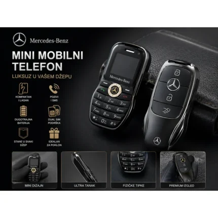Mini Telefon Mercedes Benz oblika ključa – Dual SIM