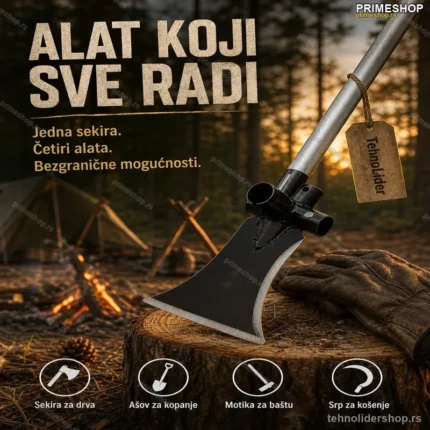 Multifunkcionalna Sekira 4u1 — Sekira, Ašov, Motika i Srp