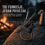 Multifunkcionalni Upaljač Privezak sa Karabinerom i Otvaračem za Flaše