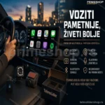 Multimedia za Auto i Kombi 9 Inca – CarPlay, Android Auto i Prednja Kamera