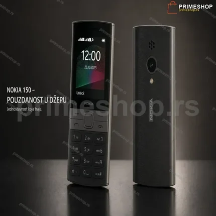 Nokia 150 Dual SIM crni mobilni telefon 2023