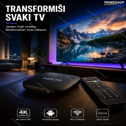 Novi model MX10 Android TV Box – smart tv tranformator