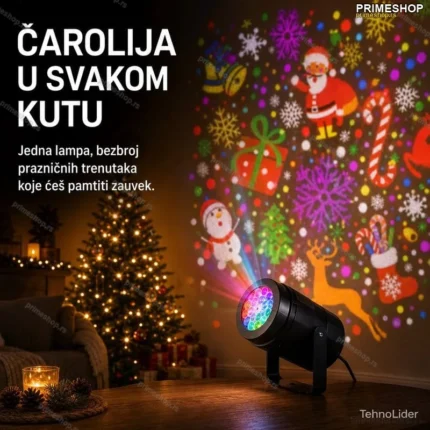 Novogodišnji PROJEKTOR sa prazničnim motivima