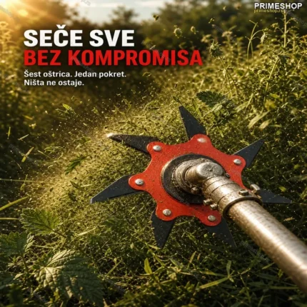 Nož sa 6 oštrica za trimer — univerzalni metalni disk za kosilicu i trimer