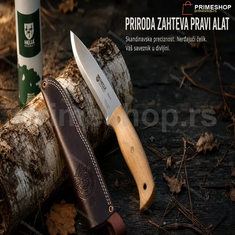 noz-za-bushcraft-14c28n-scandi-brusenje-285-mm-primeshop Nož za bushcraft 14C28N Scandi brušenje 285 mm
